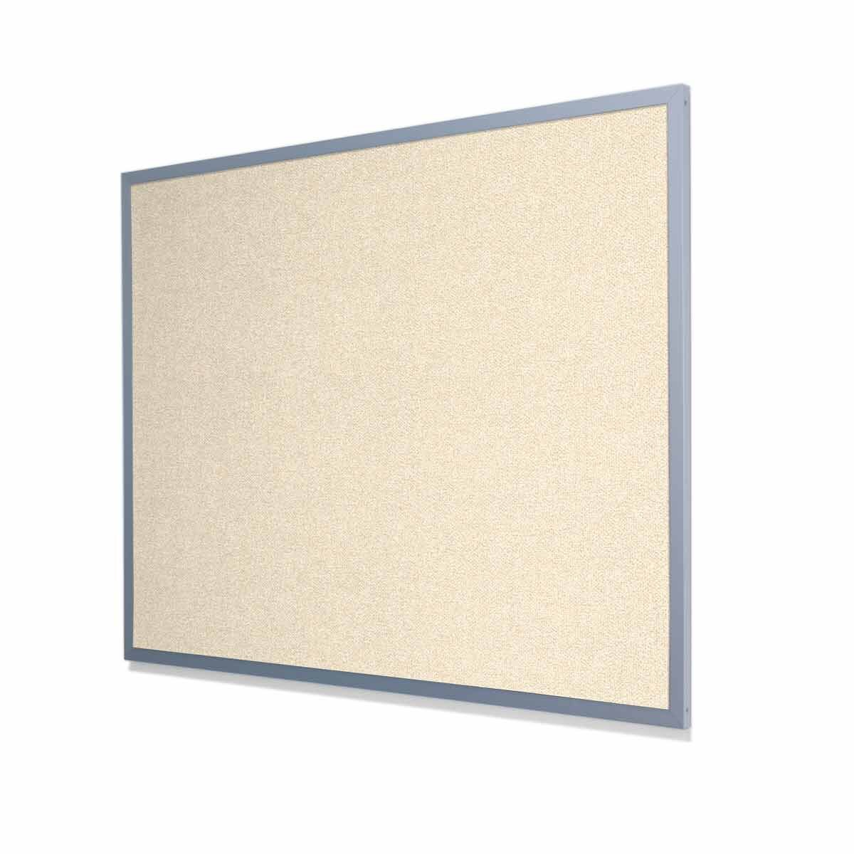 Type II Woven Vinyl Koroseal Linden Dorset Cork Board with Heavy Aluminum Frame